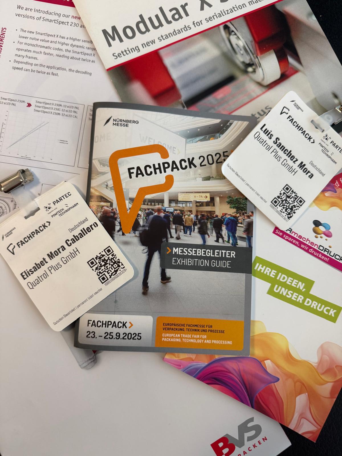 Besuch der Quatrol Plus GmbH auf der Fachpack 2025 in Nürnberg – Austausch mit Firmen und neue Lieferanten gefunden.